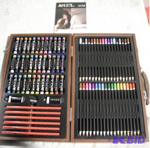 lot 92 image: Art 101 82-Piece Art Set - Has been personali...