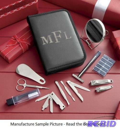 lot 93 image: Personalized Deluxe Travel Set - Set is packe...