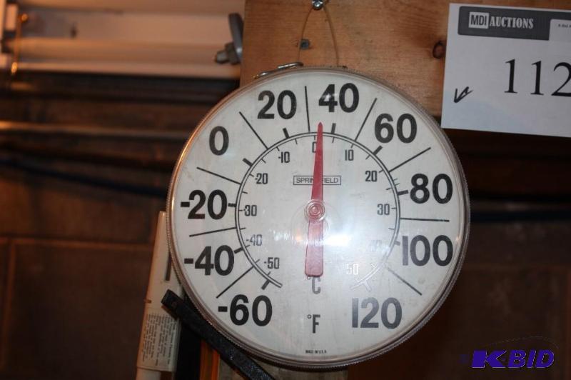 lot 1123 image: Lot Including Hoses 12 Propane HoseTee Assembly Wall Thermometer And More.