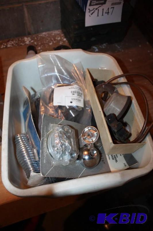 lot 1146 image: Container Lot Including XM Parts Chrome Plated Swivel Ball Mount Base Max Rad Chrome Plated