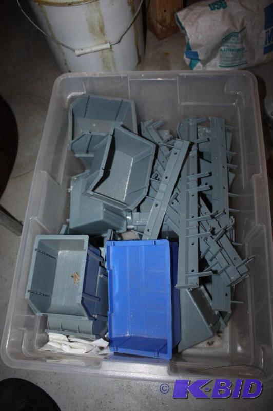 lot 1183 image: Container Lot of Plastic InsertsContainers for Tool Box Includes Miscellaneous Hardware.