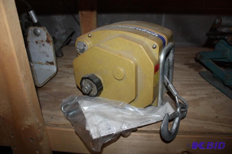 lot 1259 image: Power Winch Model 316 wCable & Hardware.