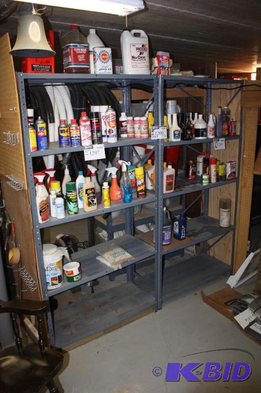 lot 1260 image: Lot of (2) Open Metal Shelves, 36x15 12x71 12, Contents Not Included.