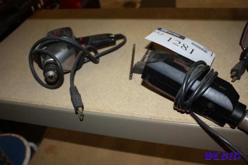 lot 1281 image: Lot of (2) Including (1) Craftsman 38 Drill and (1) Craftsman 38 Drill.