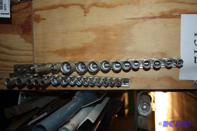 lot 1312 image: Lot of (2) Socket Sets of Various Sizes and Lengths.