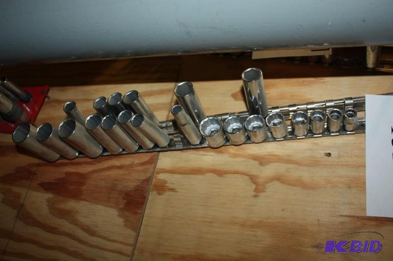 lot 1325 image: Lot of (2) Various Sized Socket Wrench Bits.