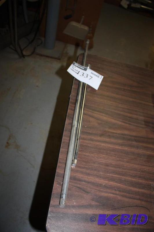 lot 1337 image: Lot of (2) 12 Metal Ratchet Extenders.