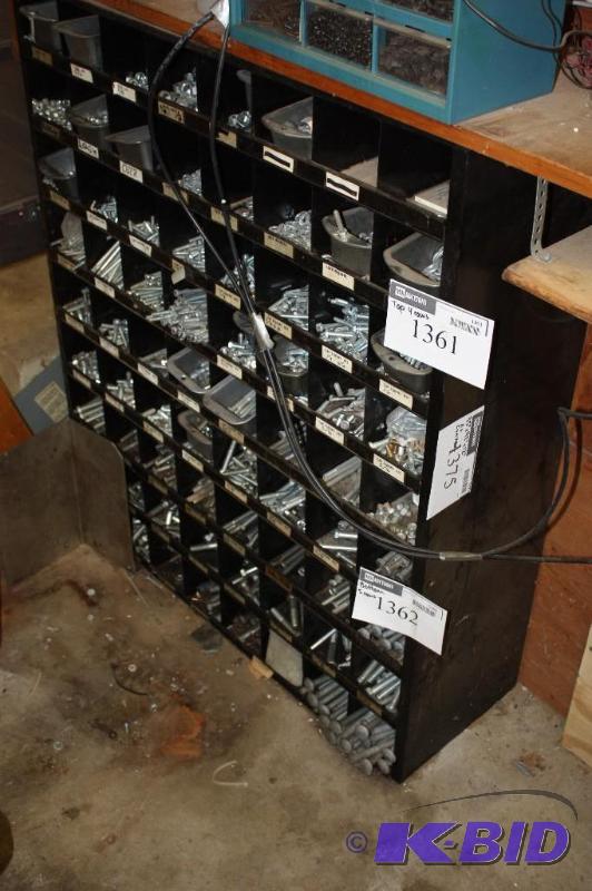 lot 1375 image: Tool Divider Set For Hardware & More Divider Shelf Black 35 x 42 x 12Does Not Include Content