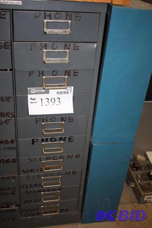 lot 1393 image: Right Drawer Lot Including Kwik Seal Plus Liquid Nails Phone Hardware And More.