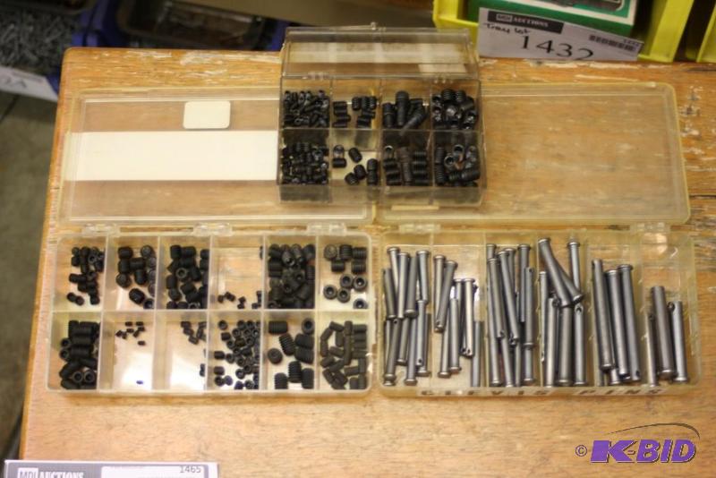lot 1465 image: Case Lot of (3) Including Plastic Cases Steel Pins Plastic Hardware And More.
