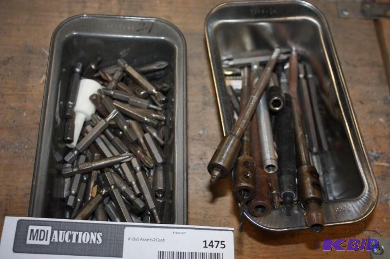 lot 1475 image: Tray Lot of (2) Including Miscellaneous Driver Bits And More.