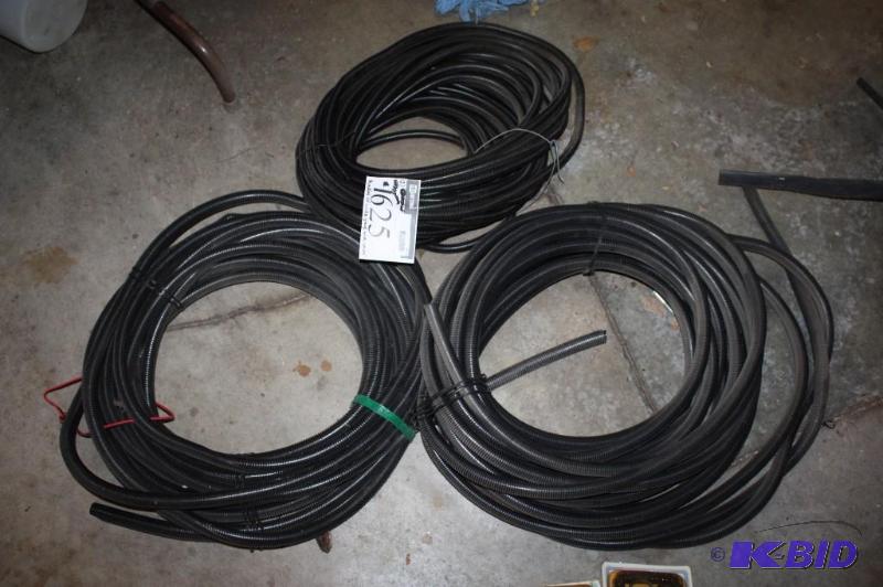 lot 1625 image: Lot of (3) Bundles of Wide Gauge Wire Covers, Various Lengths.