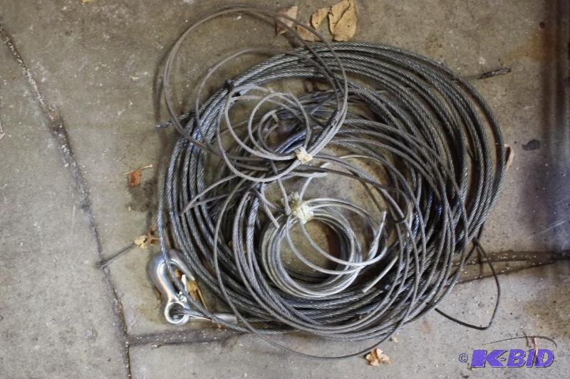 lot 1636 image: Lot of Various Sizes and Lengths of wire Cable.