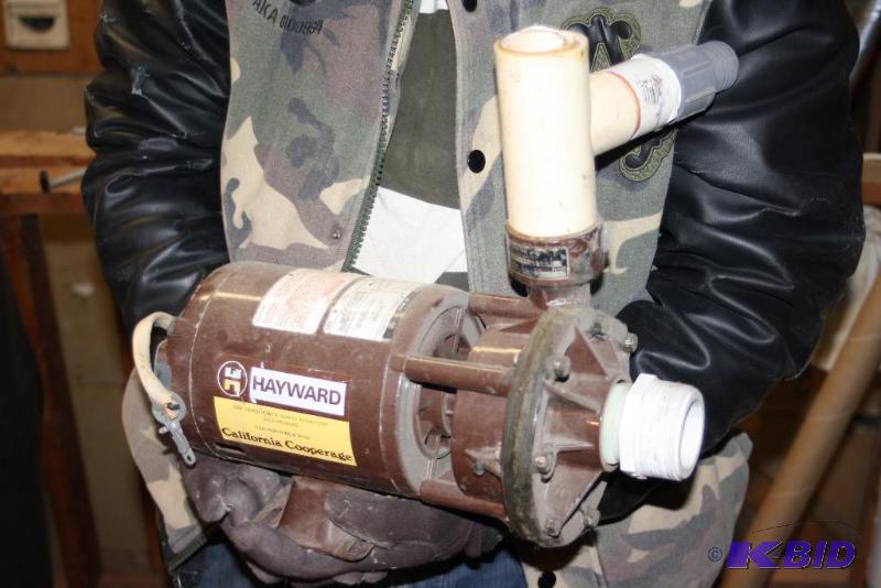 lot 1650 image: Hayward 1HP Noryl Flow Pump Self-Priming For Hot Tubs & Spas.