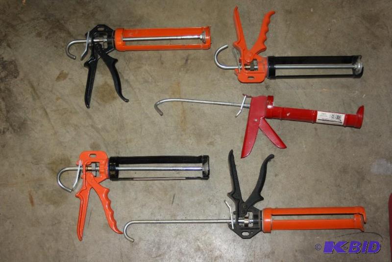 lot 1666 image: Lot of (5) Caulk Guns.