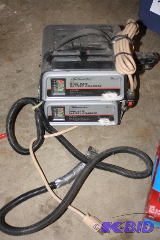 lot 1673 image: Schumacher Brand Dual Rate Battery Charger, Model SE-82-6, 62 Amp.