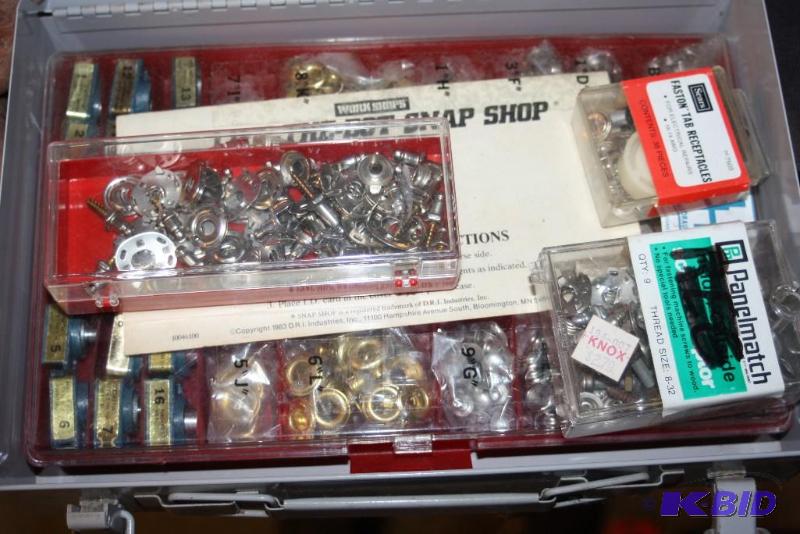 lot 1680 image: Container Lot of Miscellaneous Hardware Including Faston Tab Receptacles Lift-The-Dot Snap Shop