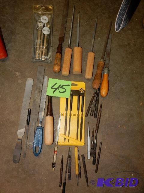 lot 45 image: Files, Punches, Chisels
