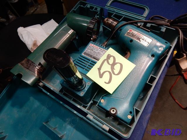 lot 58 image: Makita Cordless Drill and light
