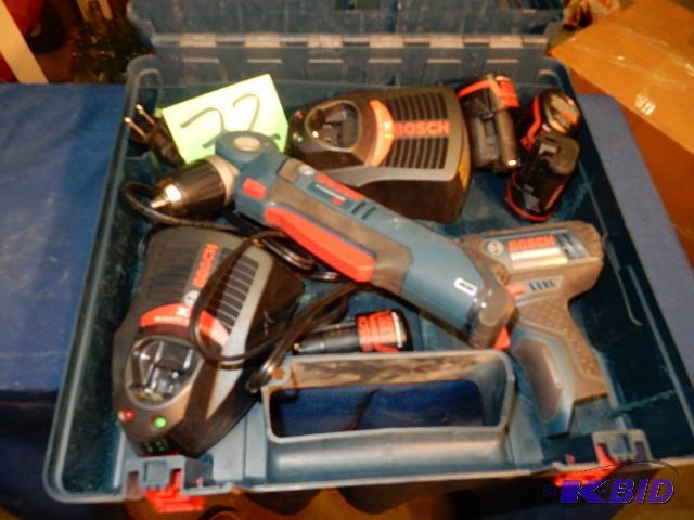 lot 72 image: BOSCH, Angle Drill, Impact Driver