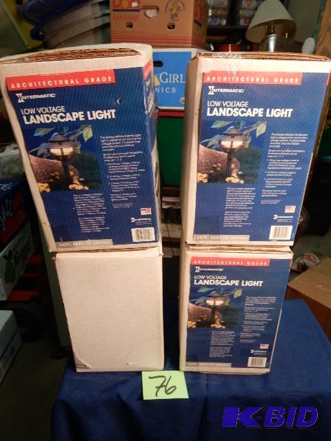 lot 76 image: 4 Low Voltage Landscape lights