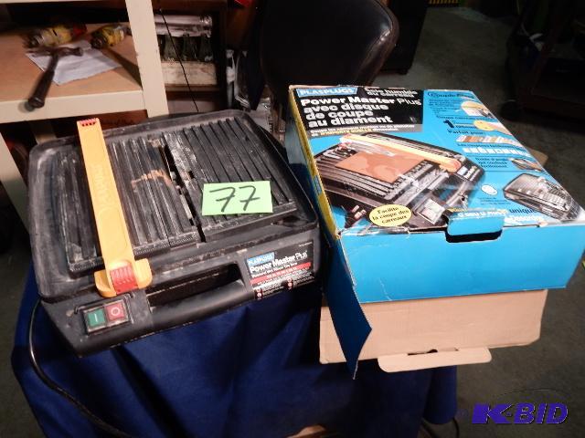 lot 77 image: Tile Master Plus Wet Saw
