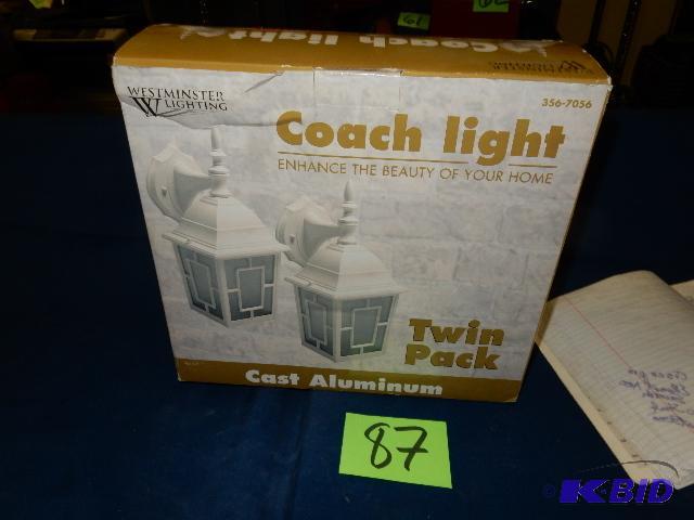 lot 87 image: Twin Pack Coach Lights