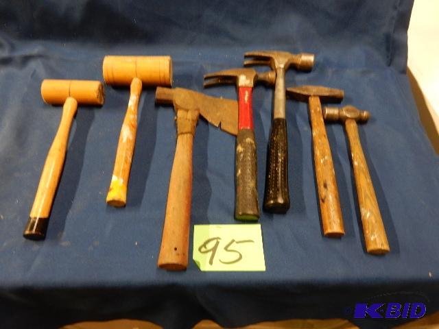 lot 95 image: Lot of Hammers