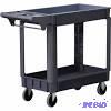 Astro Pneumatc 8338 Industrial Heavy Duty Plastic 2 Shelf Utility Cart