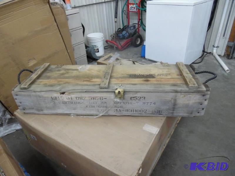 Used U.S. Military Surplus Ammo Box with Rope Handles