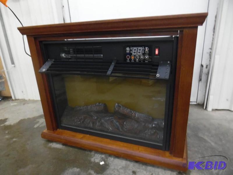 1500 W Infrared Fire Place With Oak Mantel