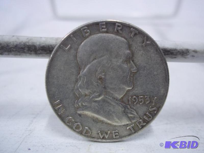 1953 Ben Franklin Half Dollar...