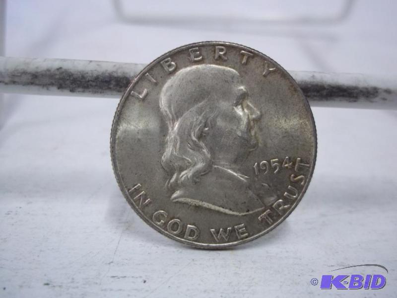 1954 Ben Franklin Half Dollar...