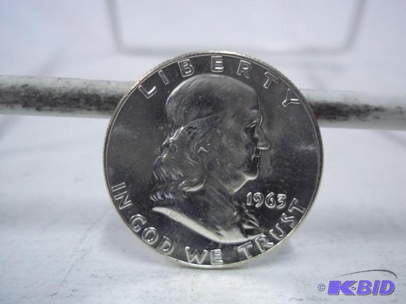 1963 Ben Franklin Half Dollar...