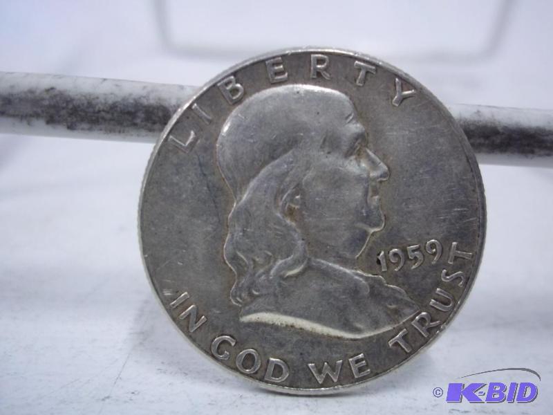 1959 Ben Franklin Half Dollar...