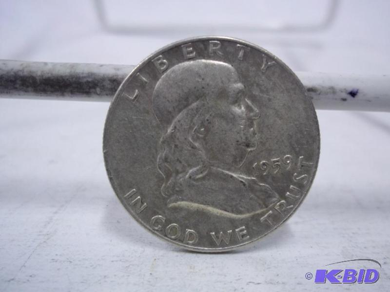 1959 Ben Franklin Half Dollar...