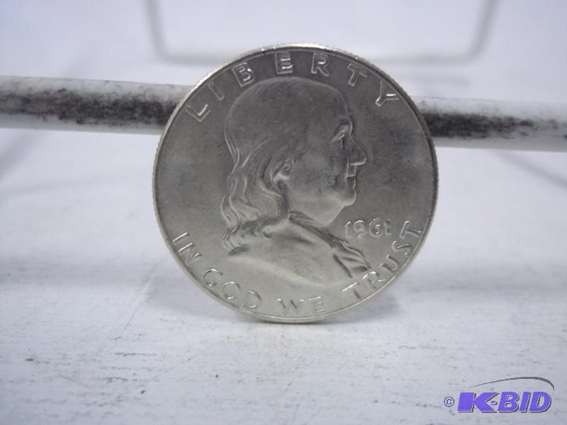 1961 Ben Franklin Half Dollar...