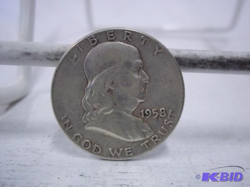 1958 Ben Franklin Half Dollar...