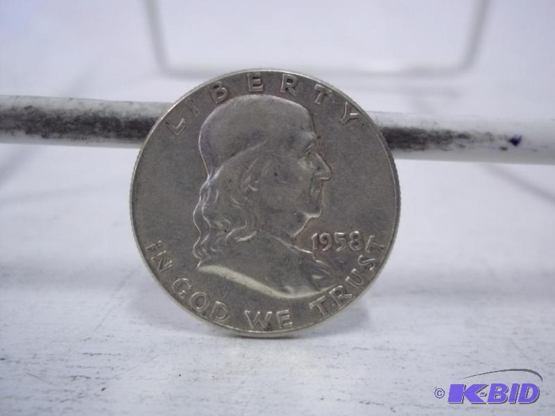1958 Ben Franklin Half Dollar...