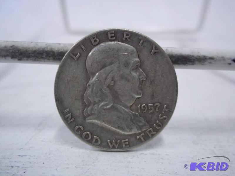 1957 Ben Franklin Half Dollar...