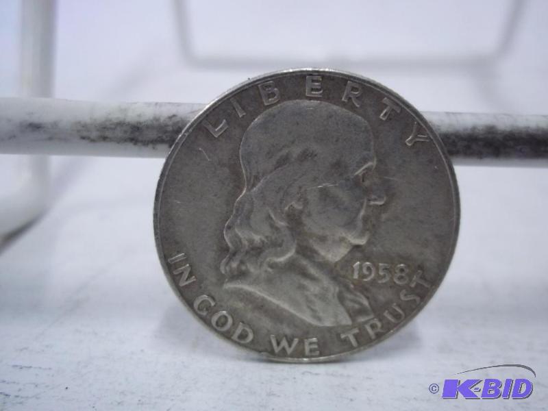 1958 Ben Franklin Half Dollar...