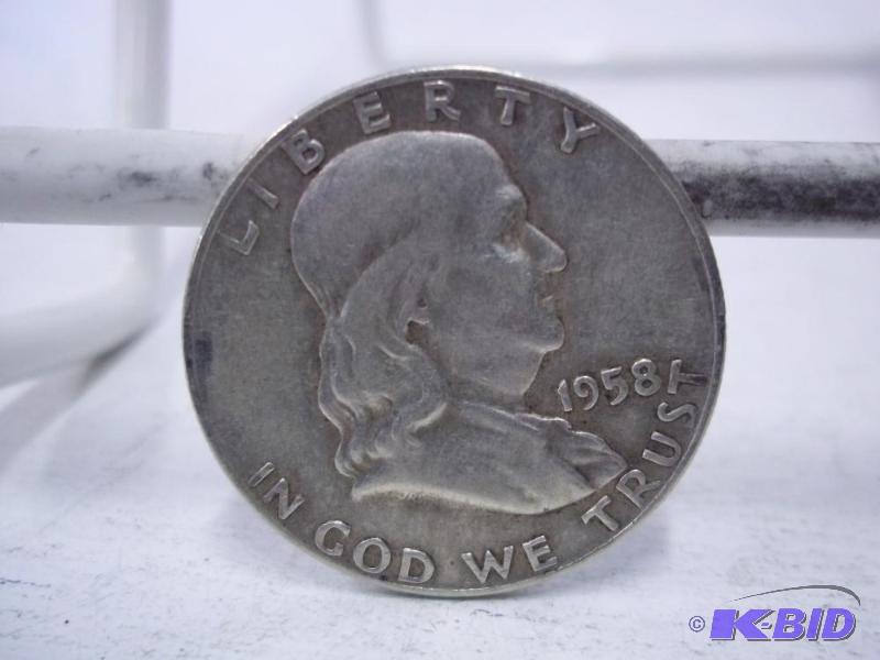 1958 Ben Franklin Half Dollar...
