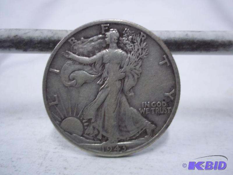 1943 Walking Liberty Half Dollar...
