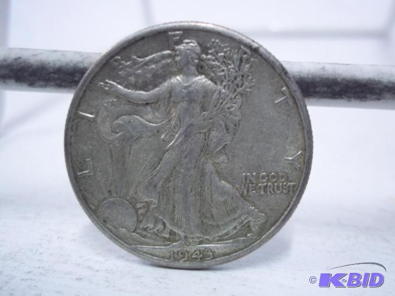 1943 Walking Liberty Half Dollar...