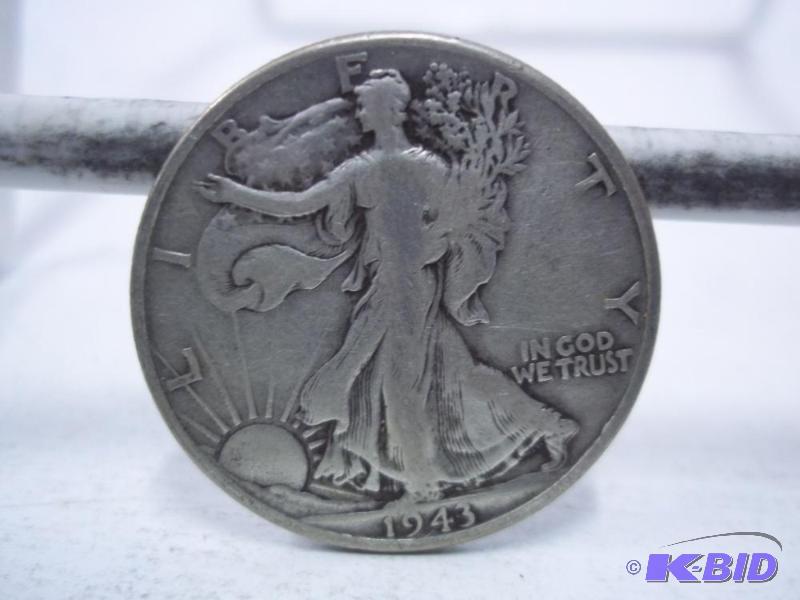 1943 Walking Liberty Half Dollar...