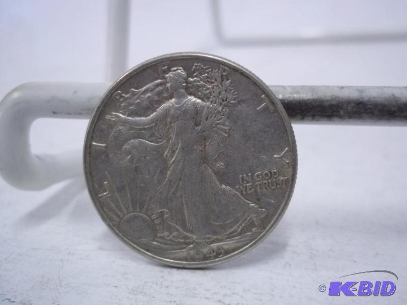 1943 Walking Liberty Half Dollar...