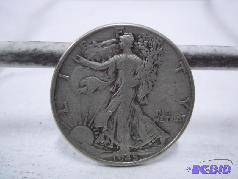 1945 Walking Liberty Half Dollar...