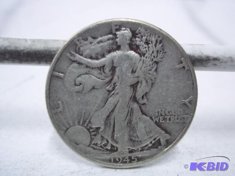 1945 Walking Liberty Half Dollar...