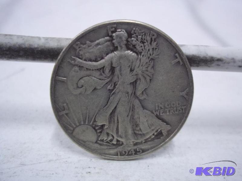 1945 Walking Liberty Half Dollar...