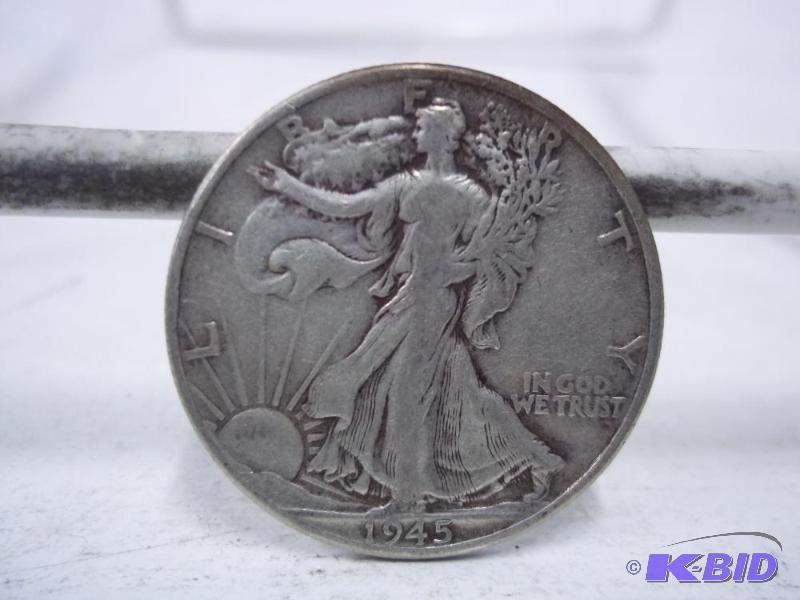 1945 Walking Liberty Half Dollar...